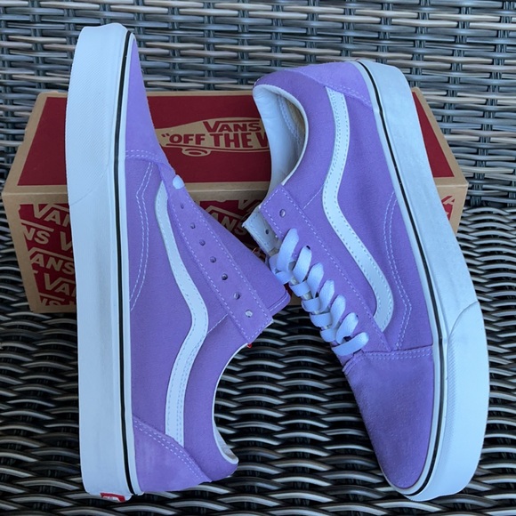 Vans Old Skool Chalk Violet/True White MENS - Picture 12 of 16